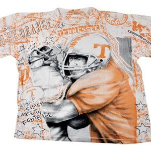 Vintage Tennessee Volunteers Shirt Orange White All Over Print Vols X-Large